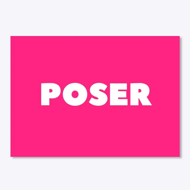 Poser Sticker